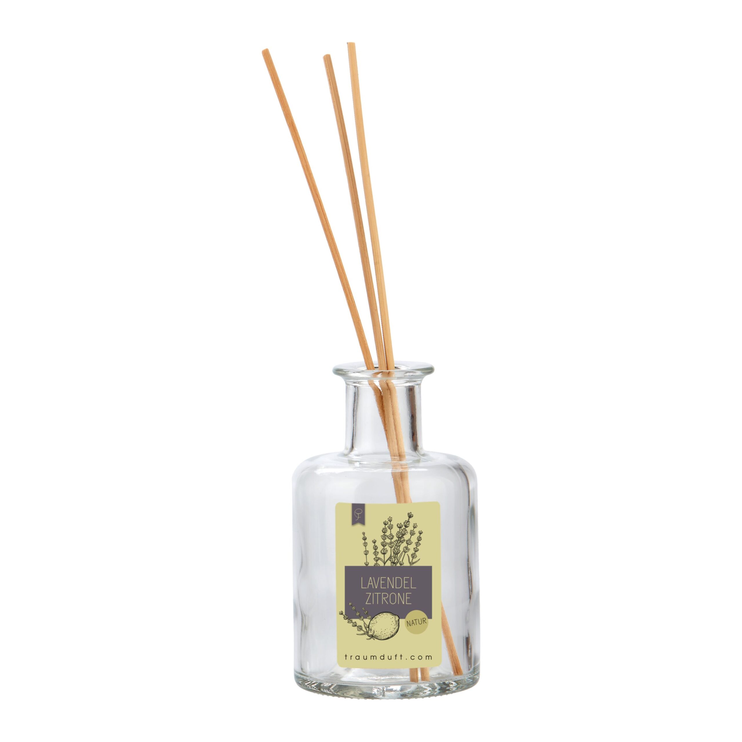 Traumduft, Mikado Apothekerflaschen Diffusor Lavendel Zitrone