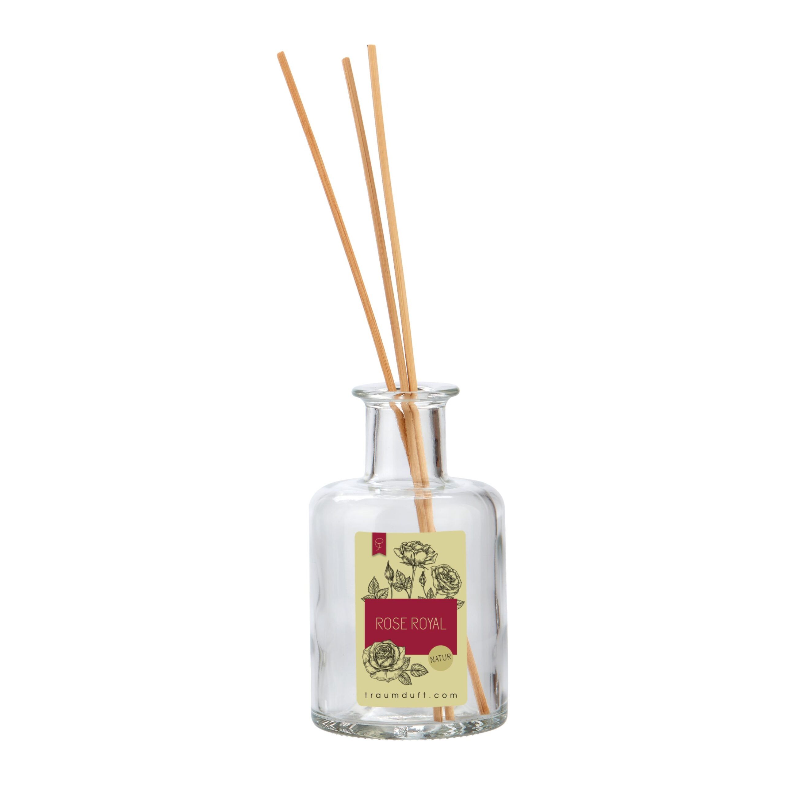 Traumduft, Mikado Apothekerflaschen Diffusor Rose Royal