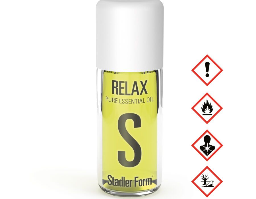 Stadler Form Duftöl Relax Produktbild mit Gefahrenhinweise