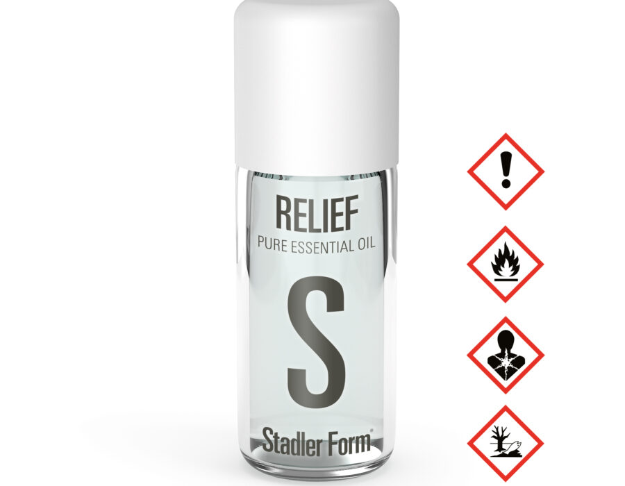 Stadler Form Duftöl Relief Produktbild mit Gefahrenhinweise