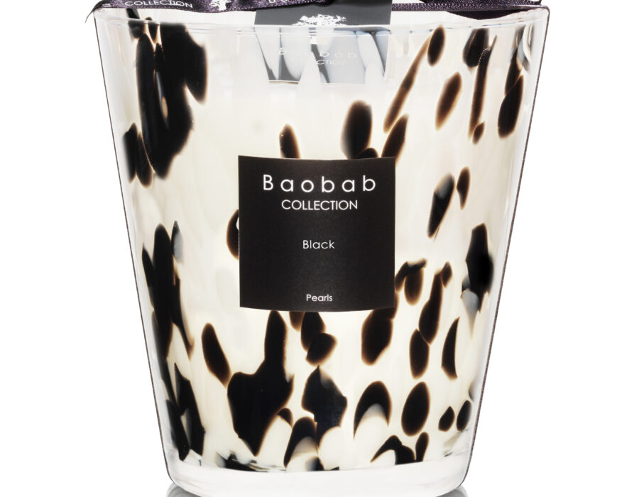 Produktbild Baobab Duftkerze aus Glas der Serie Black Pearls